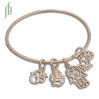 Geluk Bedel Armband met 5 bedeltjes