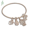 Geluk Bedel Armband met 5 bedeltjes