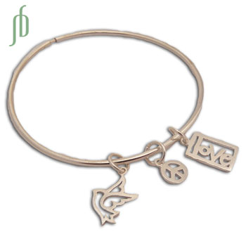 Vrede & Liefde Armband Zilver