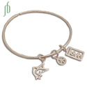Vrede & Liefde Armband Zilver