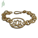 Lotusbloem Armband Goud "Enlightenment"