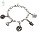 Hindu Bliss Charmas Bedel Armband Echt Zilver