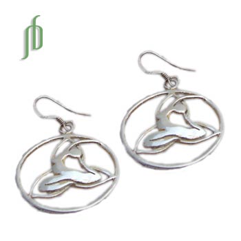 Luna Mandala: Dove Pose Earrings
