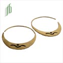 "Shiva Moon" Creolen Goud