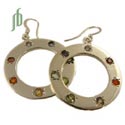 Circle of Happiness Chakra Oorbellen