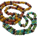 Boeddha Mala Ketting Gerecycled Messing & Glas