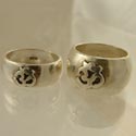 Ohm Overlay Ring Echt Zilver
