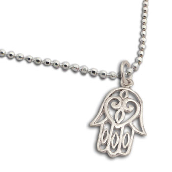 Hamsa Enkelband Zilver 22-25 cm verstelbaar