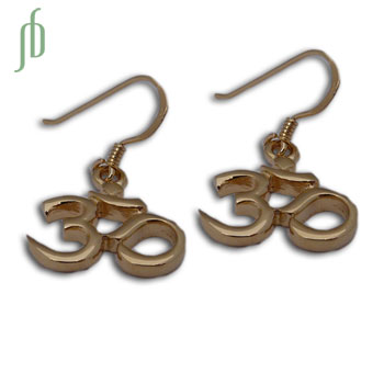 Ohm Oorbellen Goud Vermeil