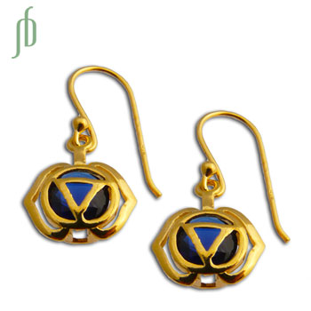 Good Vibes Goud Voorhoofdchakra Oorbellen