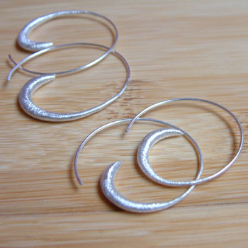 Spiral Hoop 4cm Matte