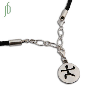 De Krijger Yoga Houding Leren Ketting Charmas