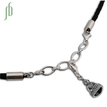 Boeddhabeeld Leren Ketting Charmas