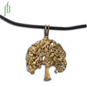 Bodhiboom Rubber Ketting Gerecycled Messing 45 cm