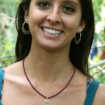 Wortelchakra Halsketting met Granaat 45 cm #3