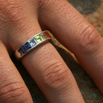 Rainbow Purity Chakra Ring #3